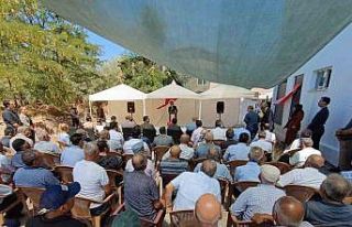 Akçapınar Cami dualarla açıldı