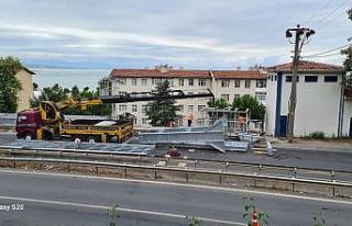 Alaplı Erdem yuvayı birleştiren üst geçit yenileniyor