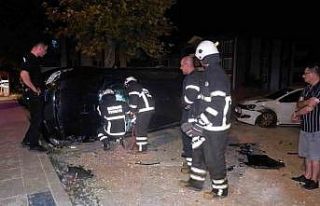 Alkollü sürücü kazaya sebep oldu