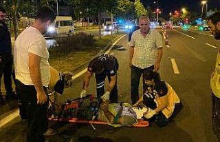 Alkollü sürücü, yol düzenlemesi yapan belediye...