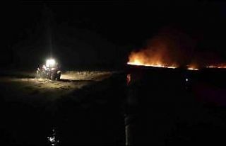 Amasya’da merada korkutan yangın