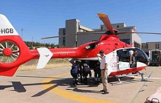 Ambulans helikopter, Lice’de kalp krizi geçiren...