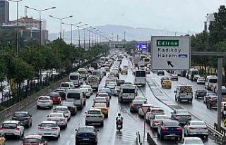 Anadolu Yakası’nda yağmur sonrası trafik yoğunluğu...