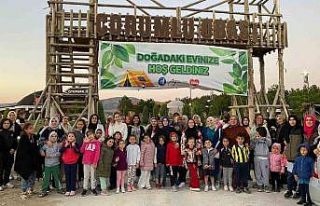 Anne-çocuk kampı renkli görüntülere sahne oldu