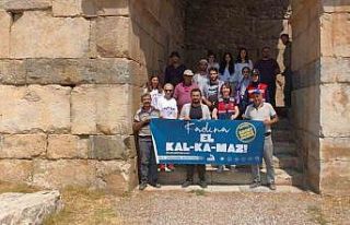 Antik kentte, orman yangınlarına dikkat çekildi