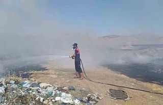 Arazi yangını 1 saatlik müdahale sonrası söndürüldü