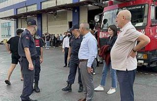 Arnavutköy’de cam üretim fabrikasındaki yangın...