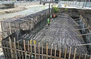 Asar projesi ikinci köprünün temel betonu döküldü