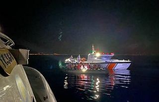 Ayvacık açıklarında 170 kaçak göçmen yakalandı