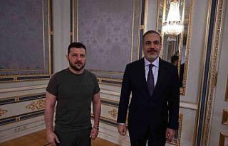 Bakan Fidan, Ukrayna Devlet Başkanı Zelenskiy ile...