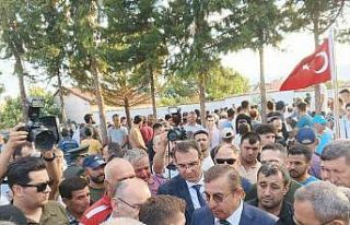 Bakan Yardımcısı Tuzcuoğlu şehit cenazesinde...