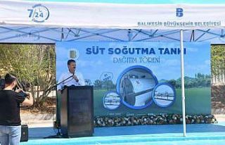 Balıkesir Büyükşehir’den üreticilere süt soğutma...