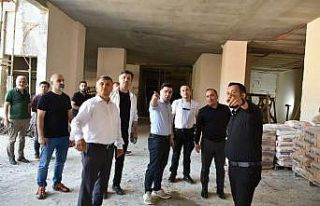 Başkan Ali Sülük, MYO inşaatını inceledi