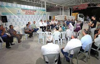 Başkan Örki her akşam iki mahallede vatandaşlarla...