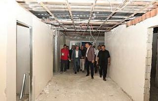 Başkan Sekmen stattaki çalışmaları inceledi