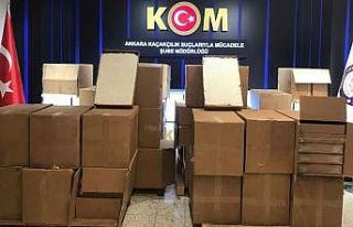 Başkentte 51 bin 300 paket bandrolsüz sigara yakalandı