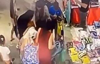 Bebek arabasından cüzdanı böyle çaldı