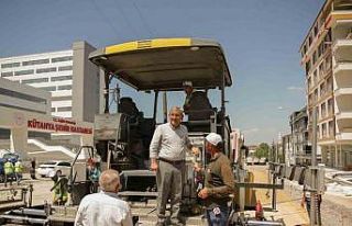 Belediye ekiplerinin hastane yolu mesaisi