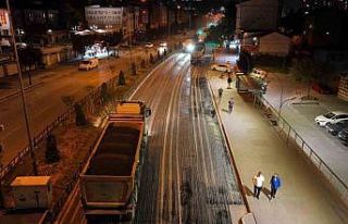 Bin 200 ton asfaltla 800 metrelik güzergah yanilendi