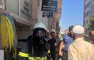 Binada yayılan koku paniğe neden oldu