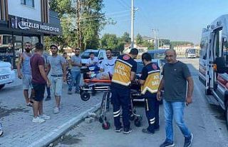 Bisikletle karşıdan karşıya geçemedi