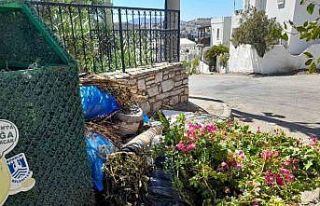 Boş konteynerlerin çevresi çöplüğe döndü