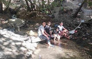 Bunaltıcı sıcaklıkta serinlemek isteyen vatandaşlar...