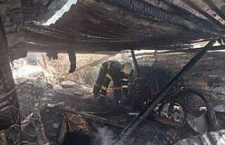 Burdur’da odunluk yangını büyümeden söndürüldü