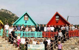 Bursa’da doğa ile iç içe bir park