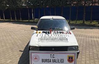 Bursa’da trafik levhalarını çalan hırsızlar...