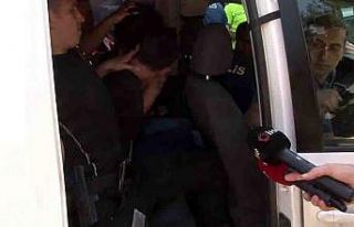 Büyükçekmece Adliyesi önünde hareketli anlar