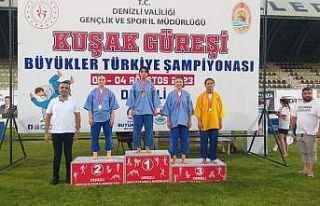 Büyükler Kuşak Güreşi Türkiye Şampiyonası’nda...