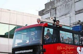 Büyükşehir’in çift katlı otobüsü turlara...