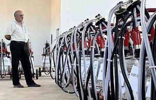 Çiftçilere yüzde 70 hibe ile 122 adet süt sağım...