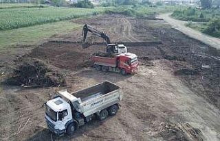 Cumayeri KSS için iş makineleri çalışmaya başladı