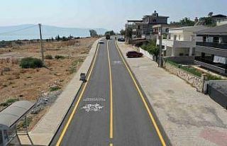 Denizköy Mahallesi sıcak asfalta kavuştu, cadde...
