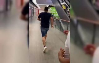 Deprem anındaki panik kameralara yansıdı