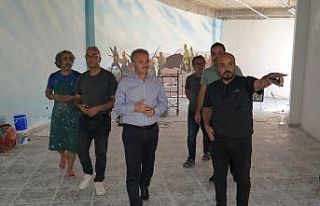 Deprem sebebiyle duran projeler tekrar başladı