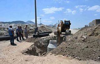 Deri OSB’nin atık su hattı deplase ediliyor