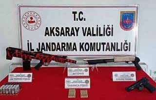 Düğün magandası havaya ateş ederken jandarmaya...