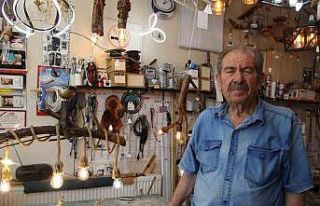 Elektrik ustası budadığı elma ağaçlarından...