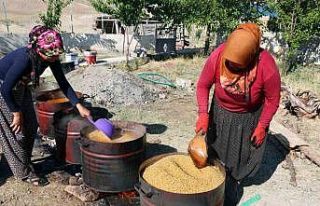 Erzincan’da bulgur kazanları kaynamaya başladı