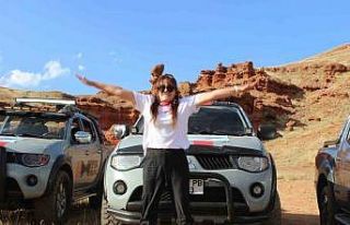 Erzurum’da kadınların off-road  heyecanı