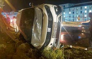 Erzurum’daki trafik kazasında faciadan dönüldü