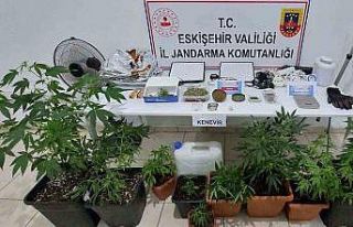 Eskişehir’de uyuşturucu imal edilen eve baskın