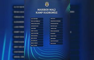 Fenerbahçe’nin Maribor maçı kamp kadrosu açıklandı