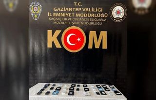 Gaziantep’te 34 adet kaçak cep telefonu ele geçirildi