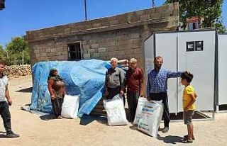 Gölbaşı’nda çiftçilere branda dağıtılıyor