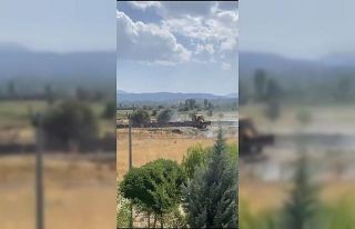 Gölhisar’da 10 dönüm otluk arazi yandı