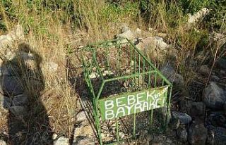 Gören hüzünleniyor, bu mezarlıkta sadece bebek...